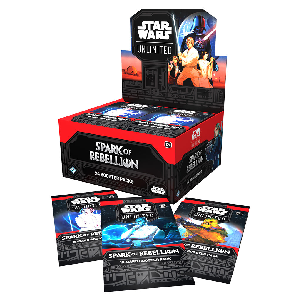 Star Wars: Unlimited - Spark of Rebellion Booster Display - Bards & Cards