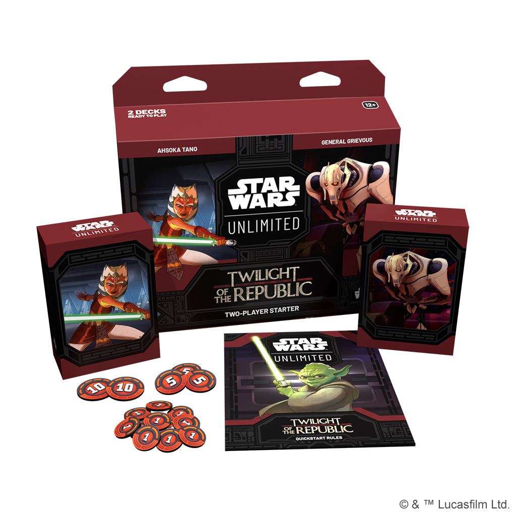 Star Wars Unlimited: Twilight of the Republic Two-Player Starter Kit - Bards & Cards