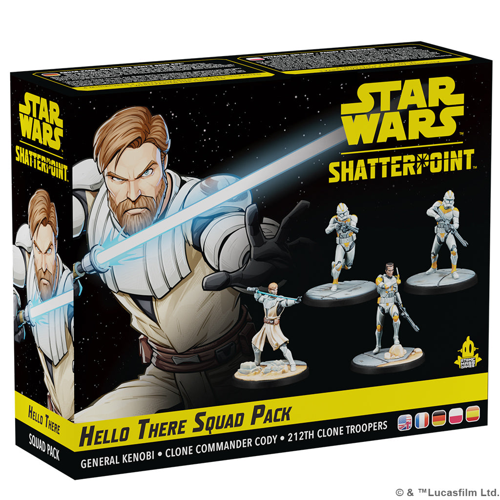 PREORDER - Star Wars: Shatterpoint Hello There: General Obi-Wan Kenobi Squad Pack - Bards & Cards