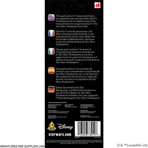 PREORDER - Star Wars: Shatterpoint Measuring Tools - Bards & Cards