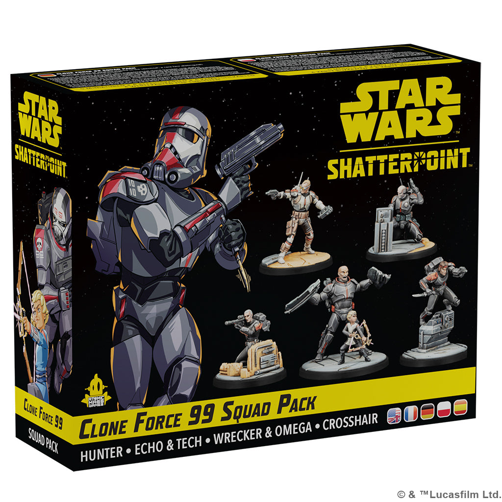 Star Wars: Shatterpoint - Clone Force 99 Squad Pack - Bards & Cards