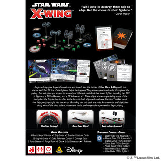 X-Wing 2nd Edition: Galactic Empire Squadron Starter Pack - Bards & Cards