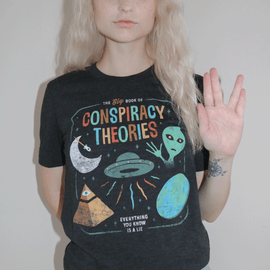 'Conspiracy Theories' Shirt - Bards & Cards
