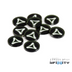 Full Color Infinity Faction Markers, 25mm (Bag of 10) - Bards & Cards