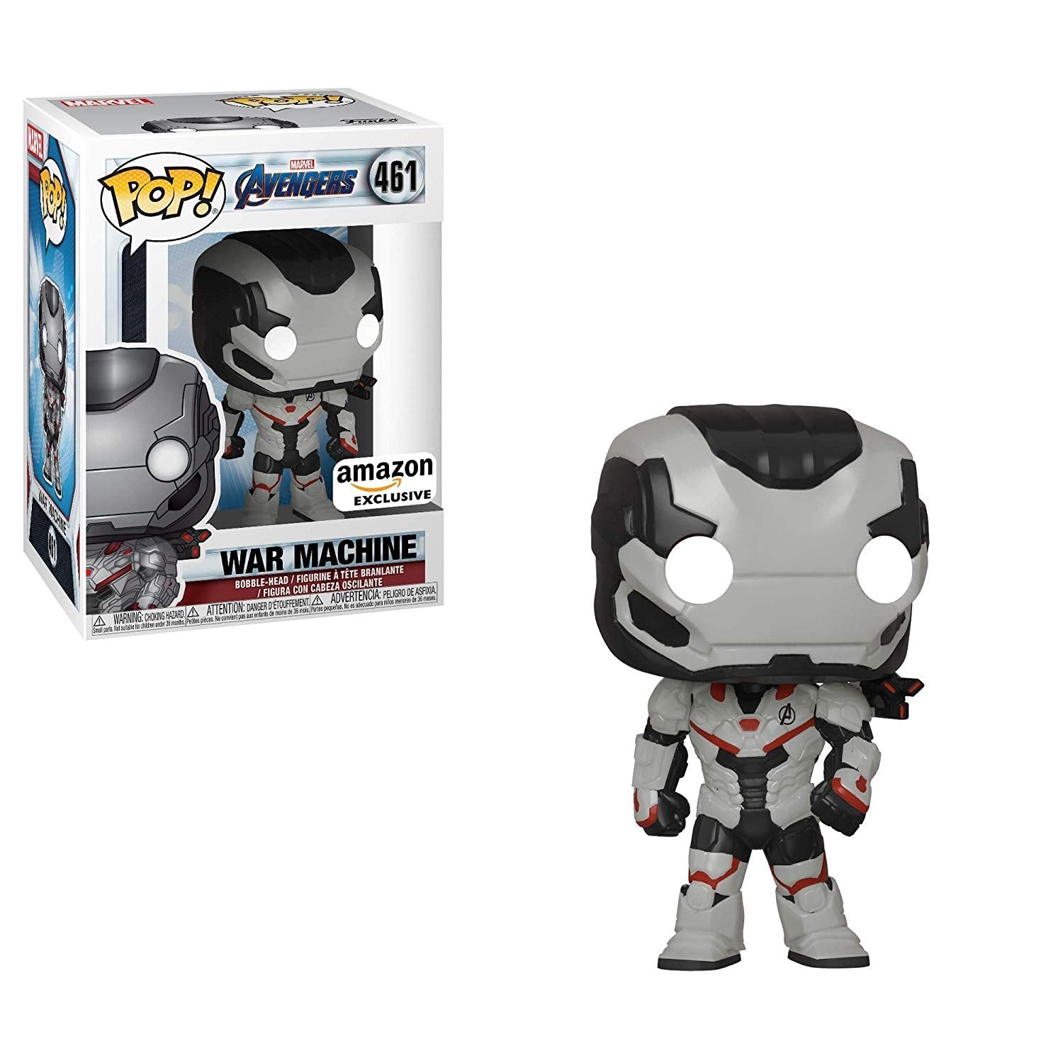 Funko POP! Avengers Endgame - War Machine (Team Suit) Vinyl Figure #461 Amazon Exclusive (NOT 100% MINT)