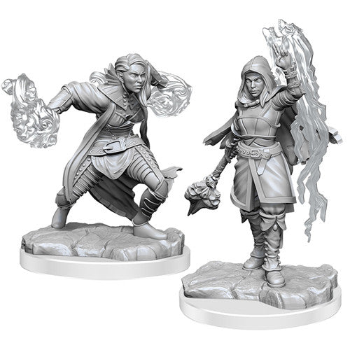 Dungeons & Dragons - Nolzur's Marvelous Unpainted Minis: W20 Half-Elf Warlock - Bards & Cards