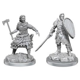 Dungeons & Dragons - Nolzur's Marvelous Unpainted Minis: W21 Human FIghters - Bards & Cards