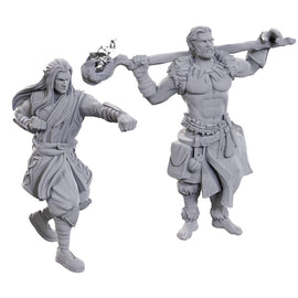 Dungeons & Dragons - Nolzur's Marvelous Unpainted Minis: W22 Archdruid & Martial Arts Adept - Bards & Cards