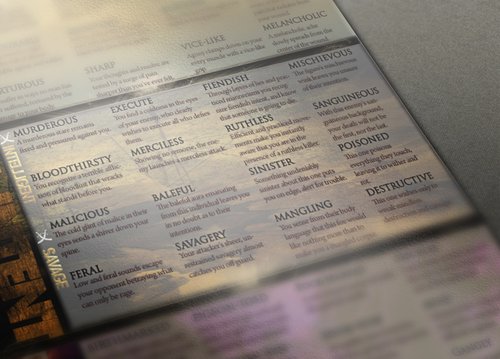 Conflict Games Writer's & GM's Screen - Bards & Cards