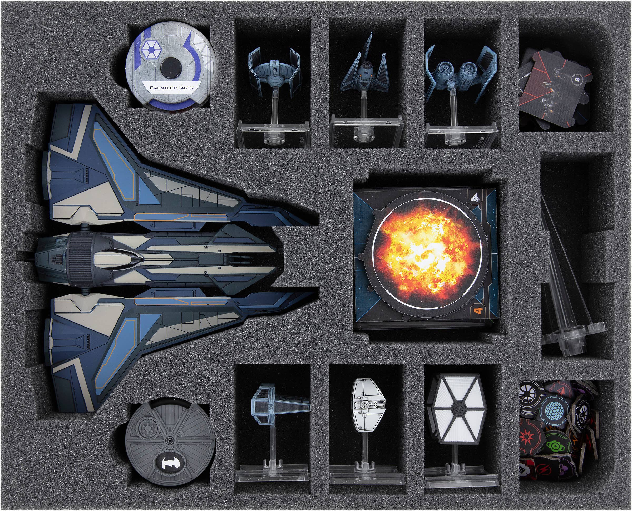 FSMFHC050BO Feldherr foam tray compatible with Star Wars X-Wing: Gauntlet Fighter - Bards & Cards