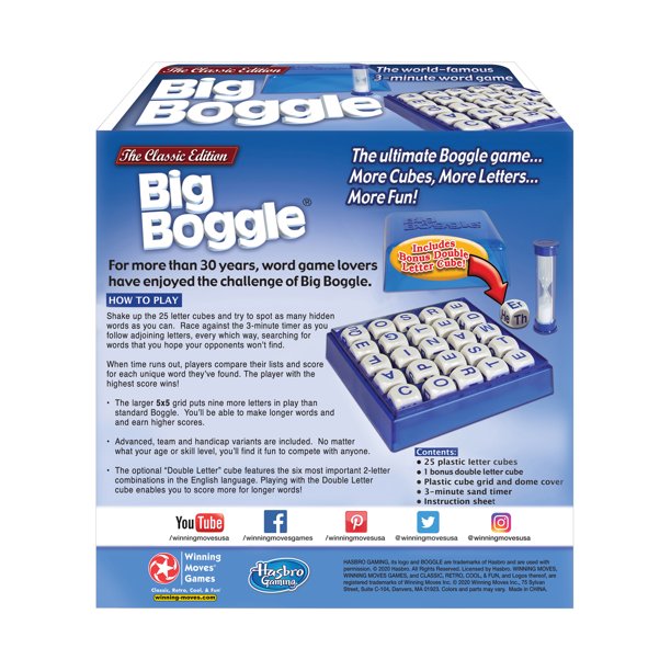Big Boggle - The Classic Edition - Bards & Cards