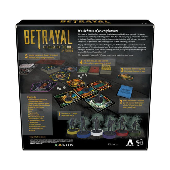 Betrayal at House on the Hill 3rd Edition - Bards & Cards