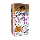 Dominoes: Double 6 (tin) - Bards & Cards