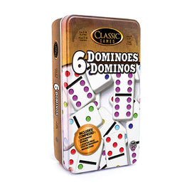 Dominoes: Double 6 (tin) - Bards & Cards