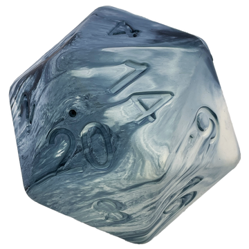 Barbarian Strength Dog D20: Gray by Pawlymorph - Bards & Cards