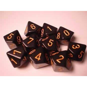 Chessex d10 Set of 10 Dice - Bards & Cards