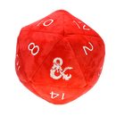 Jumbo D20 Novelty Dice Plush for Dungeons & Dragons - Bards & Cards