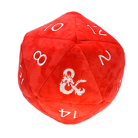 Jumbo D20 Novelty Dice Plush for Dungeons & Dragons - Bards & Cards