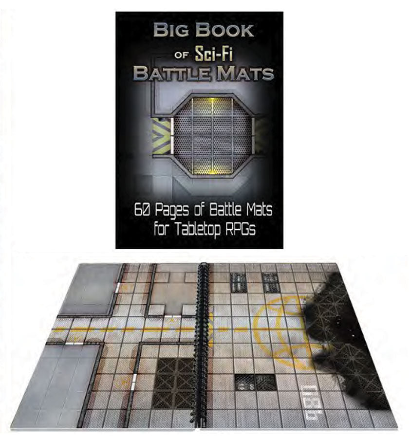Battle Mats: Big Book of Sci-Fi Battle Mats - Bards & Cards