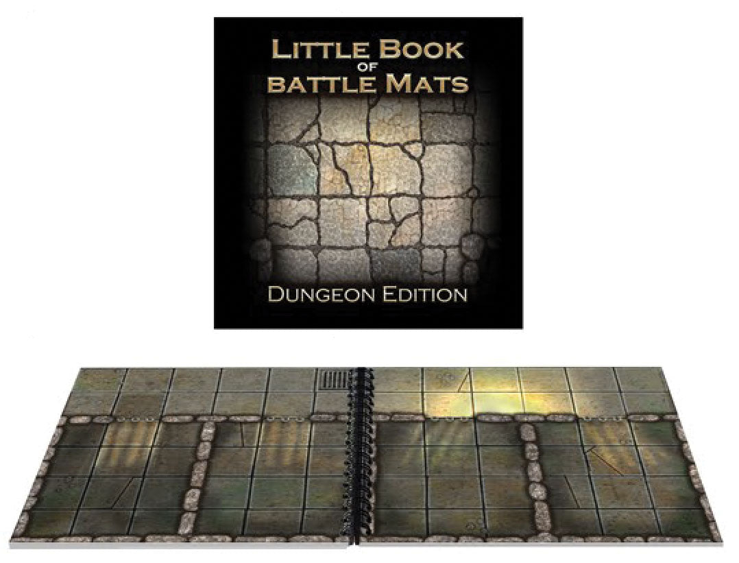 Battle Mats: Little Book of Battle Maps - Dungeon Edition - Bards & Cards