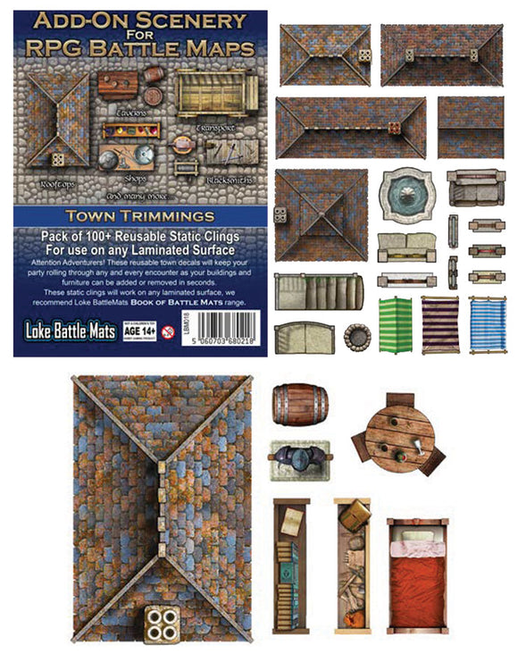 Battle Mats: Add-on Scenery for Battle Mats - Trimmings - Bards & Cards