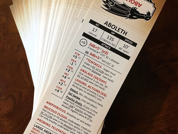 Stat Trackers Core Set for D&D 5th Edition - Bards & Cards