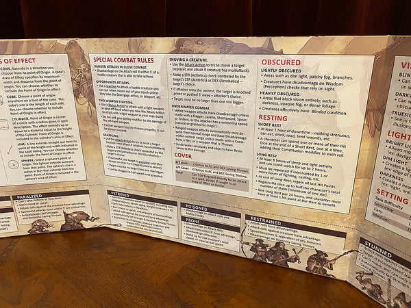 Stat Trackers - Custom DM Screen for D&D 5th Edition - Bards & Cards