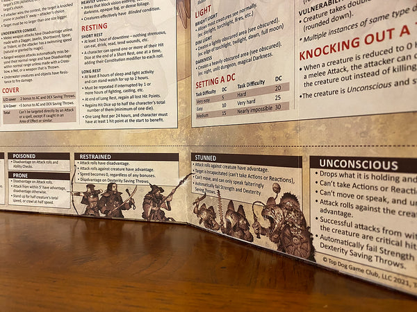 Stat Trackers - Custom DM Screen for D&D 5th Edition - Bards & Cards
