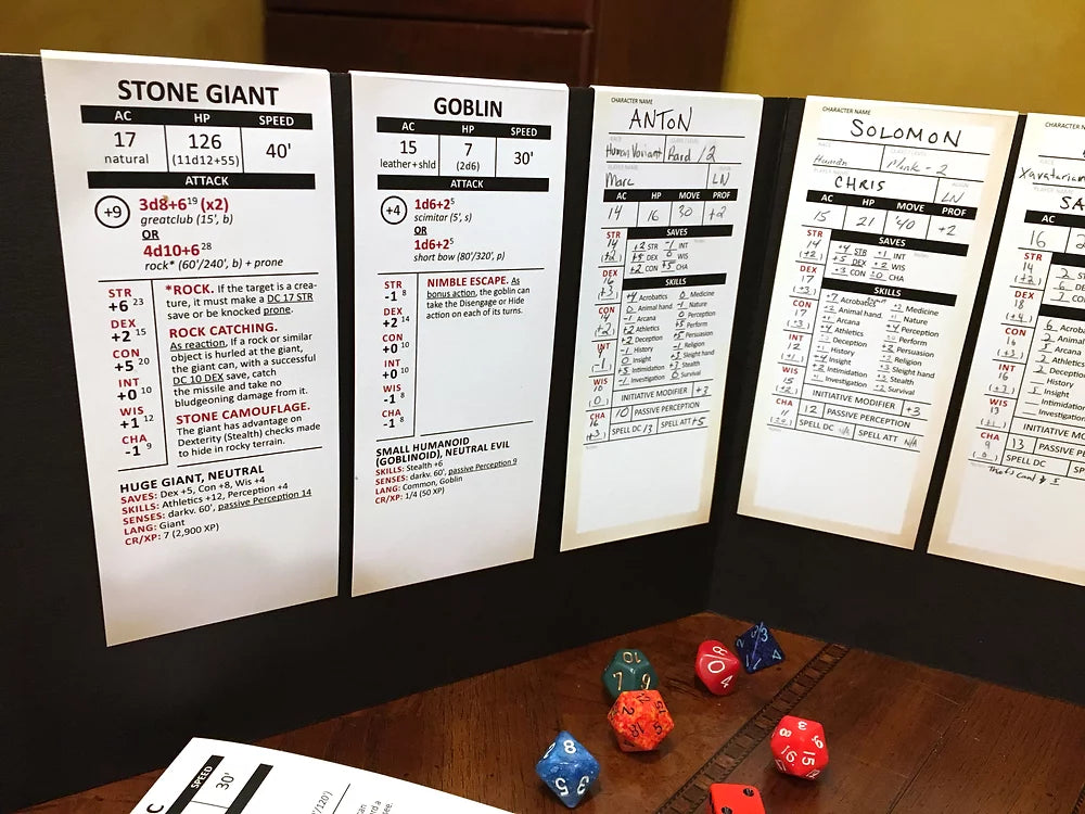 Stat Trackers Core Set for D&D 5th Edition - Bards & Cards