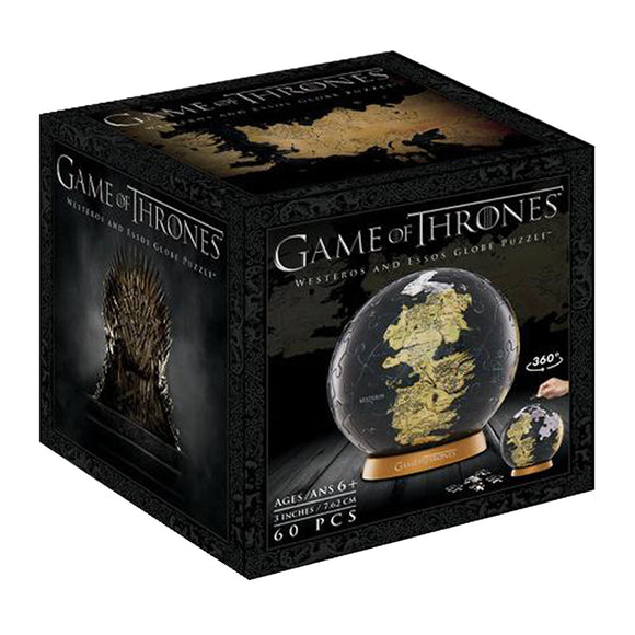 4D Paper Model Kit: Game of Thrones 3" Globe - Bards & Cards