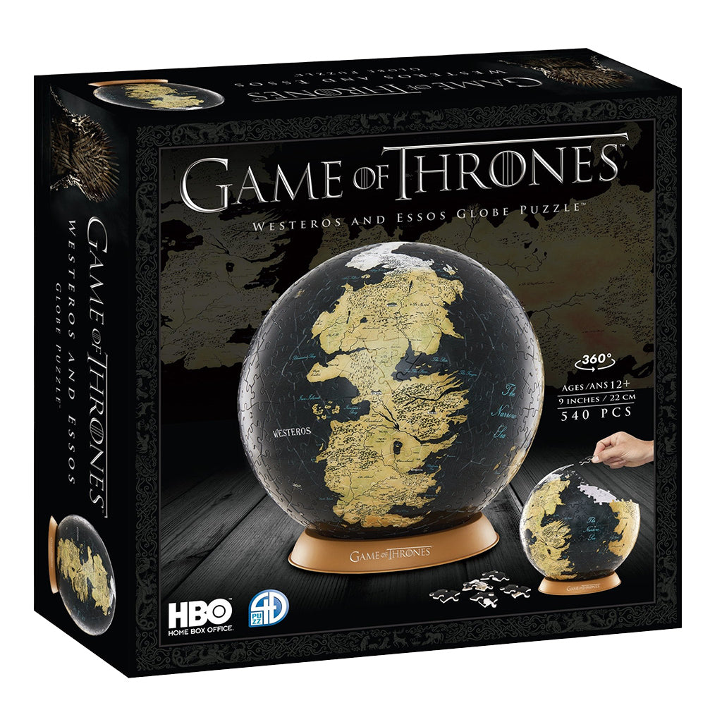 4D Paper Model Kit: Game of Thrones 9" Globe - Bards & Cards