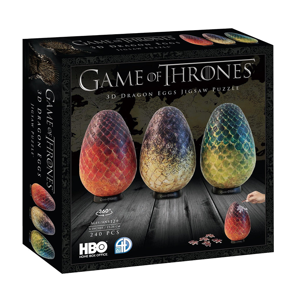 4D Paper Model Kit: Game of Thrones Dragon Egg Set - Bards & Cards