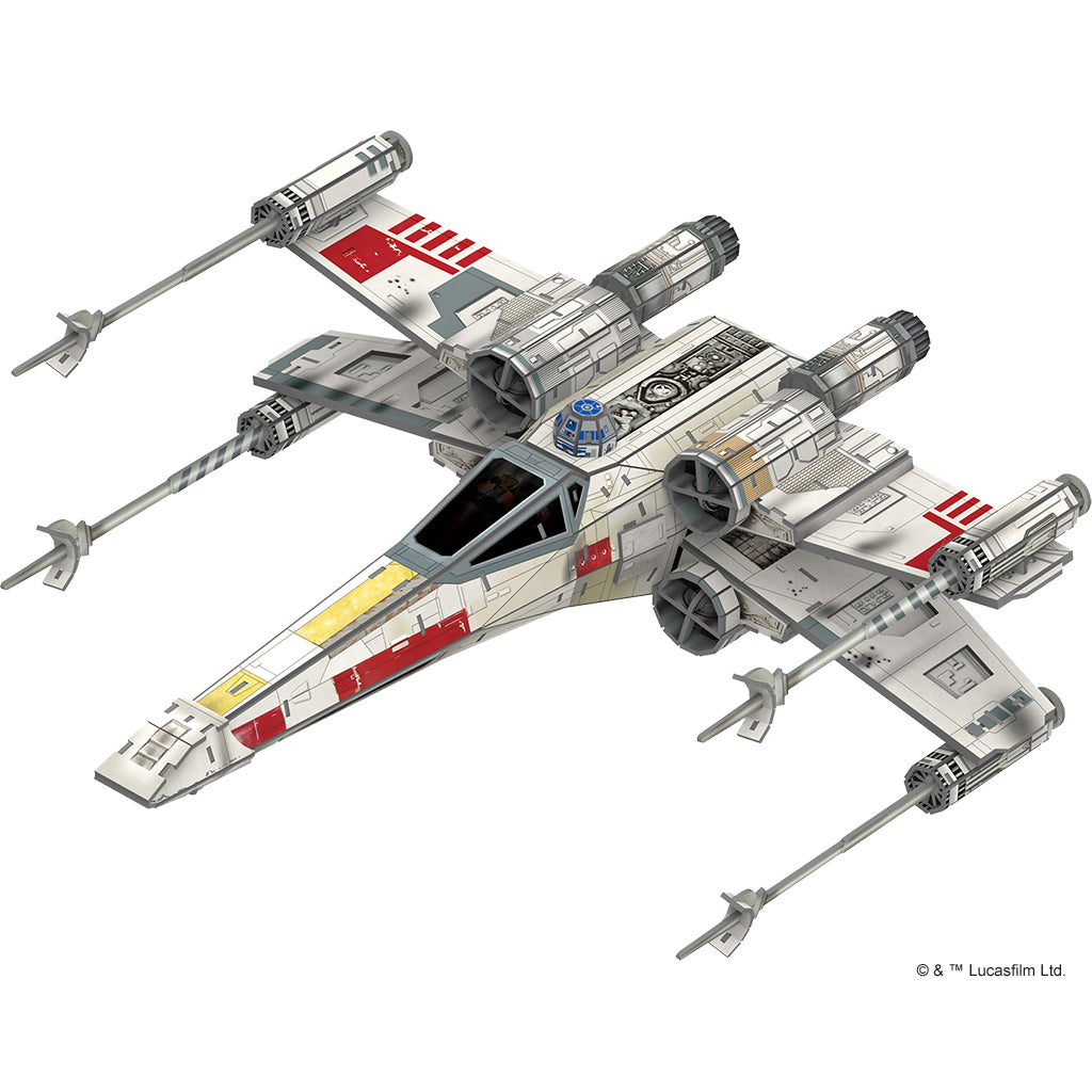 4D Paper Model Kit: Star Wars T-65B X-Wing Star Fighter - Bards & Cards