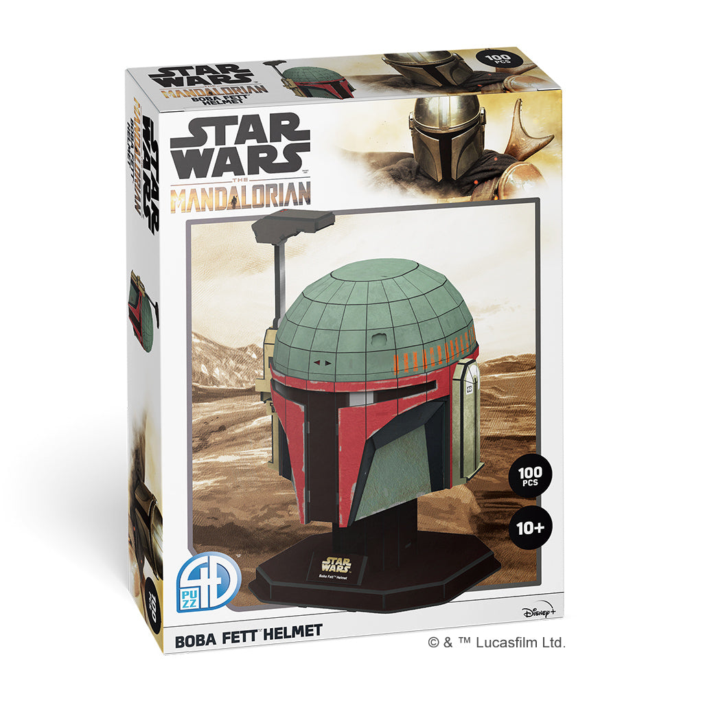 4D Paper Model Kit: Star Wars Boba Fett Helmet Style #1 - Bards & Cards