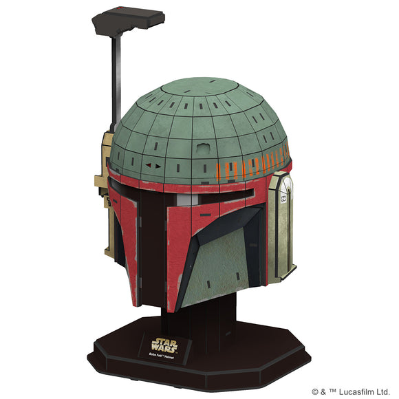 4D Paper Model Kit: Star Wars Boba Fett Helmet Style #1 - Bards & Cards