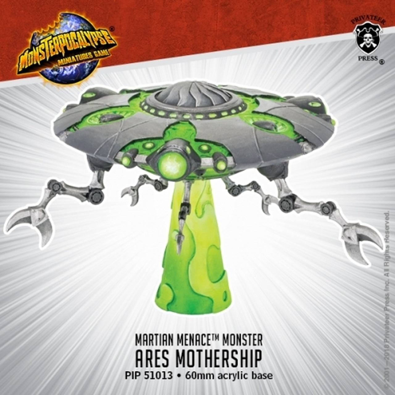 Monsterpocalypse - Martian Menace Monster: Ares Mothership - Bards & Cards