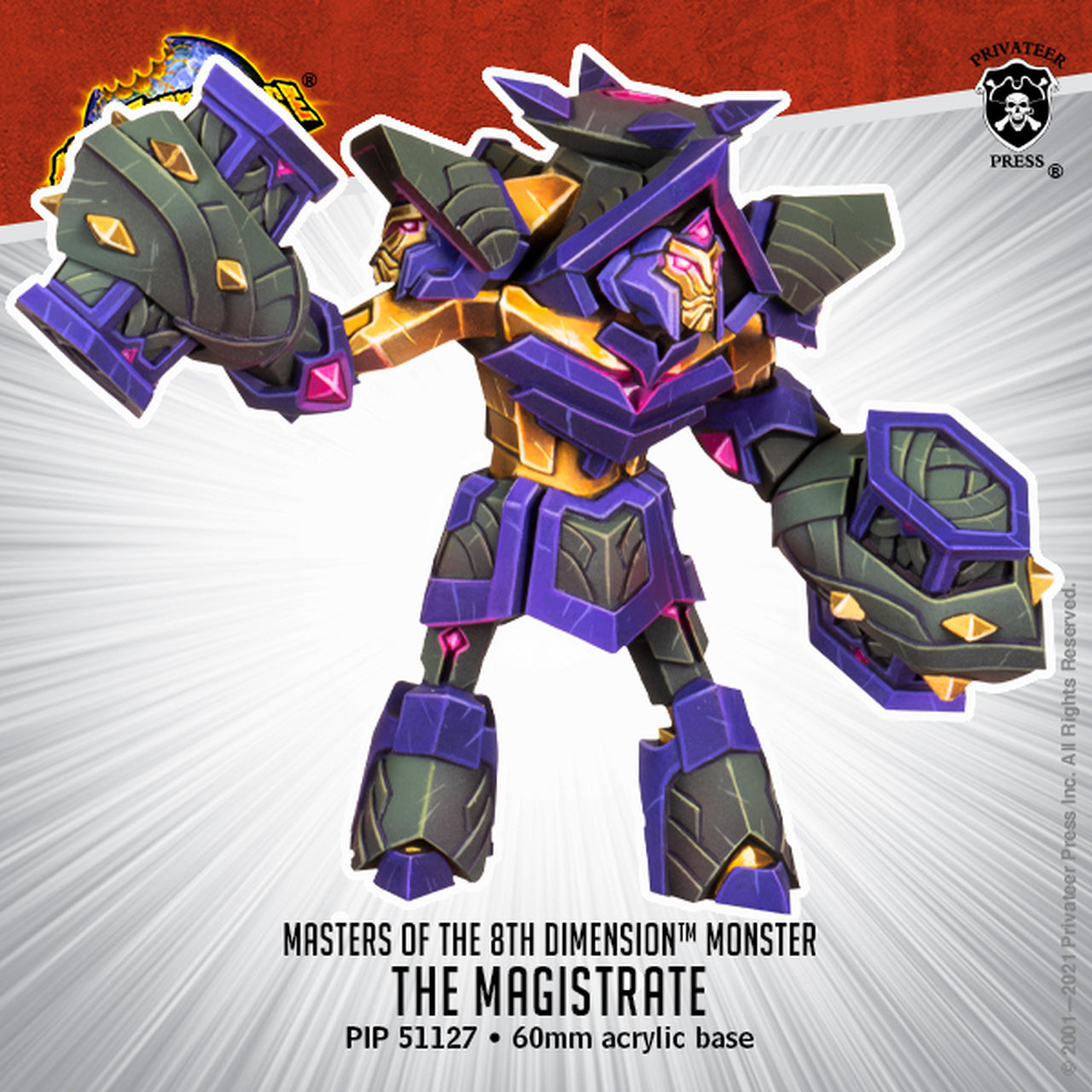 Monsterpocalypse - Masters of the 8th Dimension Monster: The Magistrate - Bards & Cards