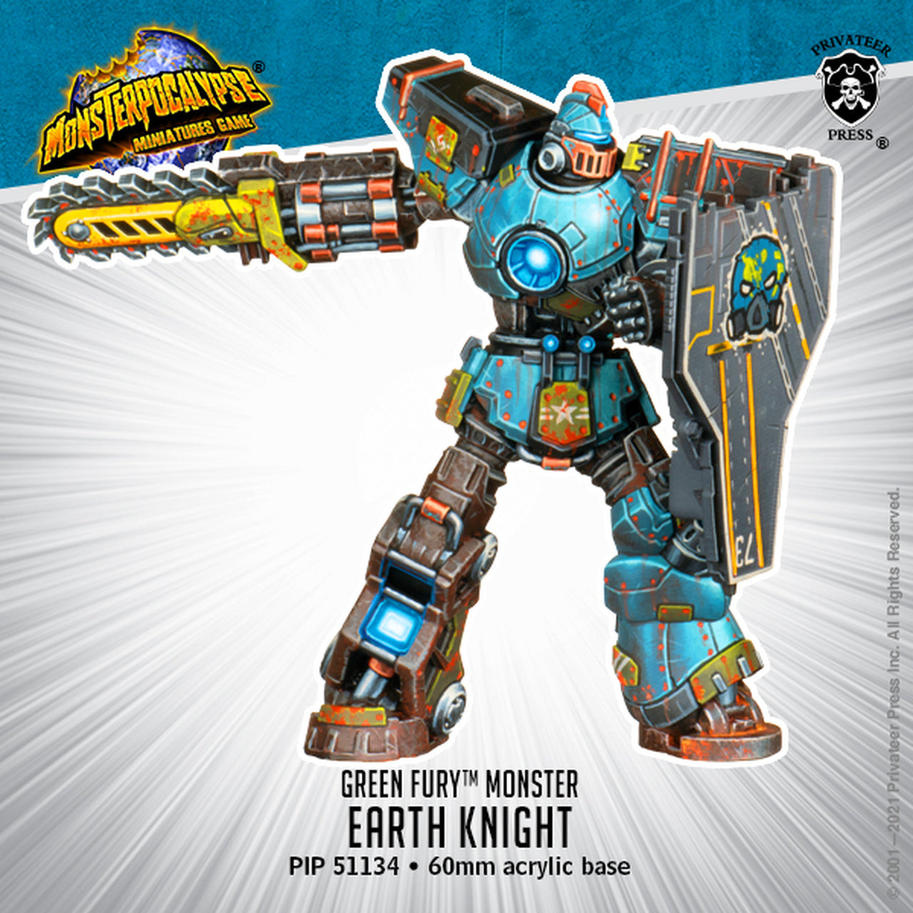 Monsterpocalypse - Green Fury Monster: Earth Knight - Bards & Cards