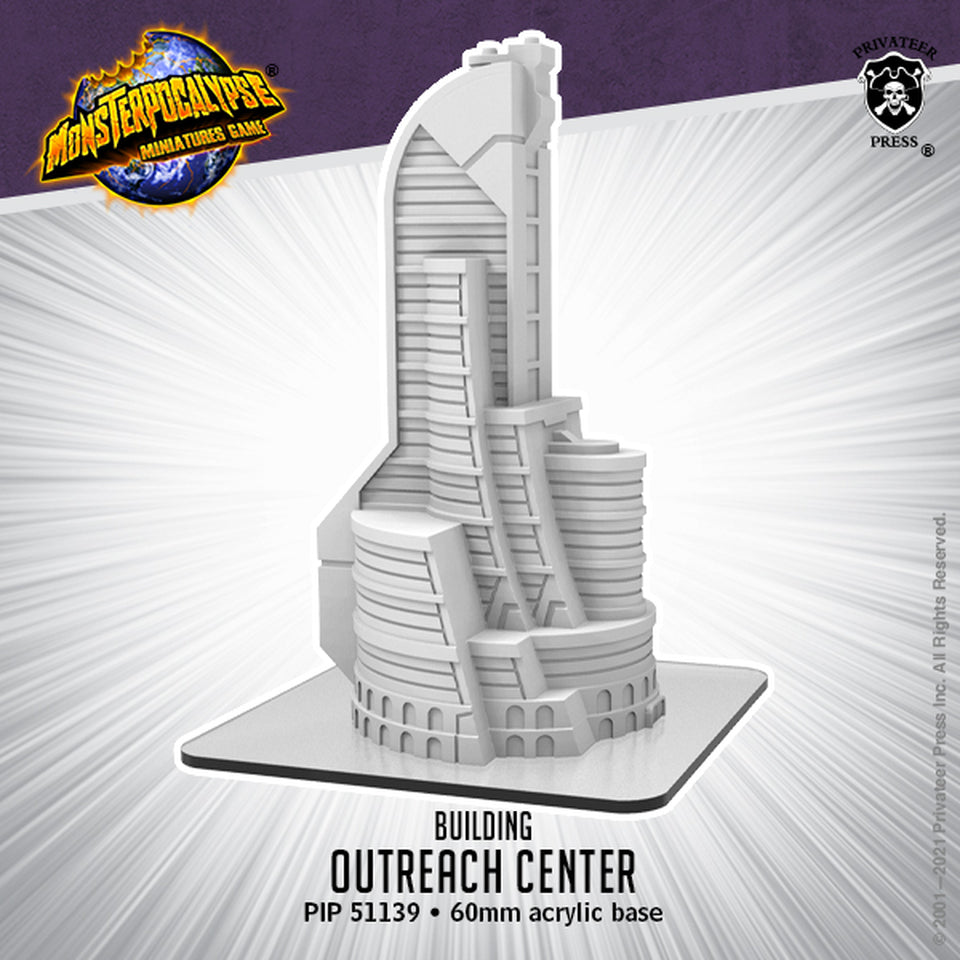 Monsterpocalypse Building - Outreach Center - Bards & Cards