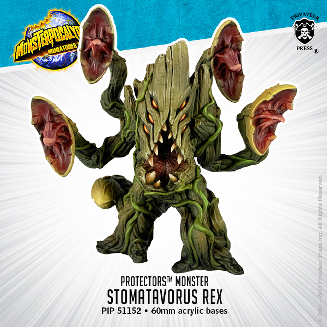 Monsterpocalypse - Vegetyrants Monster: Stomatavorus Rex - Bards & Cards