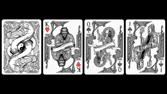 Bicycle Middle Kingdom (White) Playing Cards - Bards & Cards