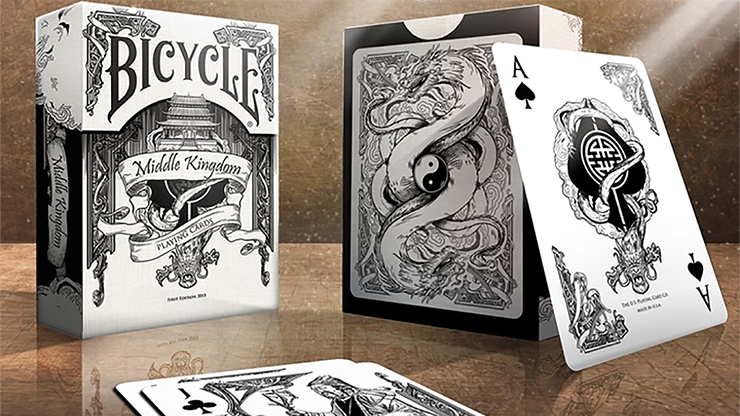 Bicycle Middle Kingdom (White) Playing Cards - Bards & Cards