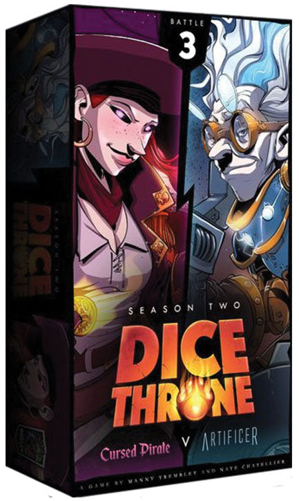 Dice Throne: Season 2 - Box 3 - Cursed Pirate vs Artificer - Bards & Cards