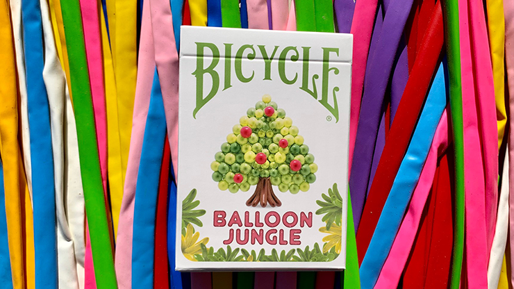 Gilded Bicycle Balloon Jungle Playing Cards - Bards & Cards