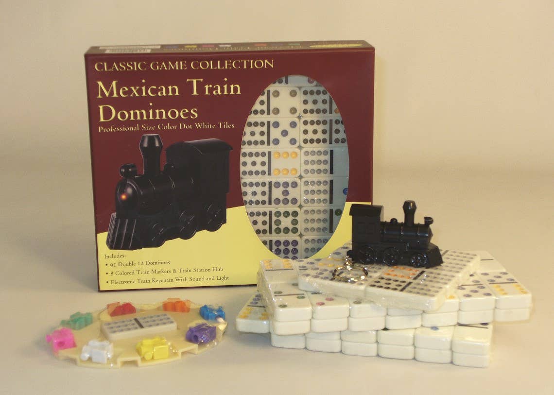 Dominoes - Double 12 Mexican Train Set - Bards & Cards