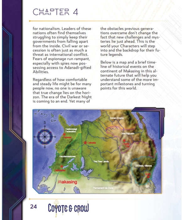 PREORDER: Coyote & Crow - A Science Fantasy RPG Set in an Uncolonized Future - Bards & Cards