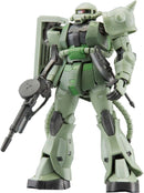 Gunpla Model: Bandai #04 MS-06F Zaku II 1/144 Real Grade - Bards & Cards