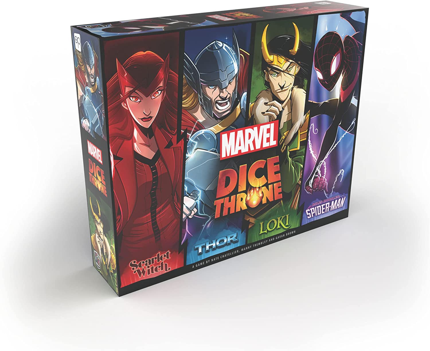 Marvel Dice Throne: 4-Hero Box (Scarlet Witch, Thor, Loki, Spider-Man) - Bards & Cards
