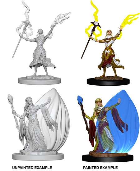 Dungeons & Dragons Nolzur`s Marvelous Unpainted Miniatures: W03 Elf Female Wizard - Bards & Cards