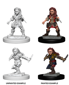 Dungeons & Dragons Nolzur's Marvelous Unpainted Miniatures: W01 Halfling Female Rogue - Bards & Cards